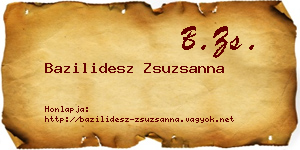 Bazilidesz Zsuzsanna névjegykártya